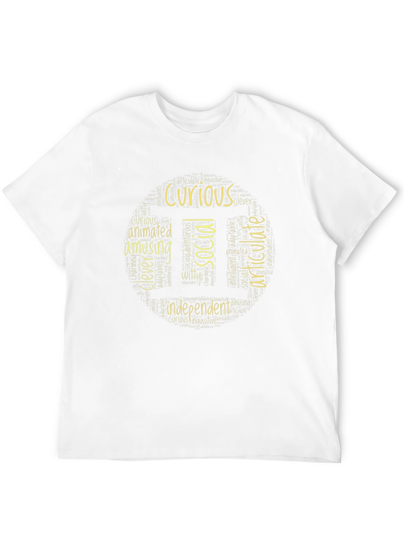 Curious Social Independent Word Art T-Shirt