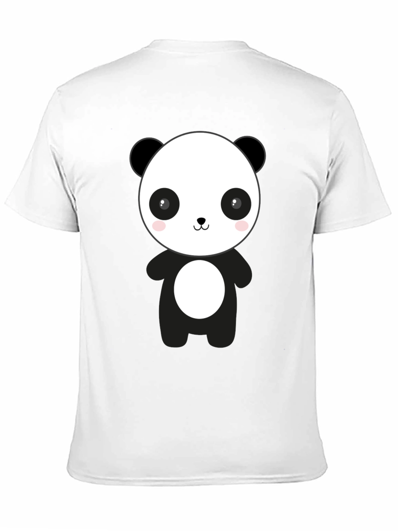 Cute Panda Graphic Black T-Shirt - Casual Style