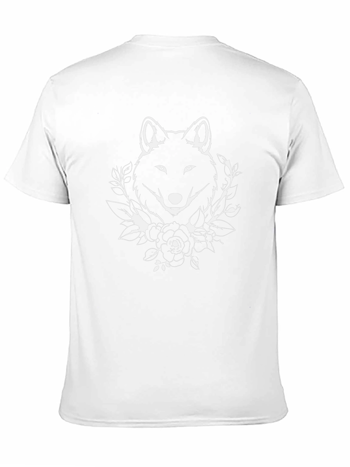 Wolf & Roses Graphic Black Tee