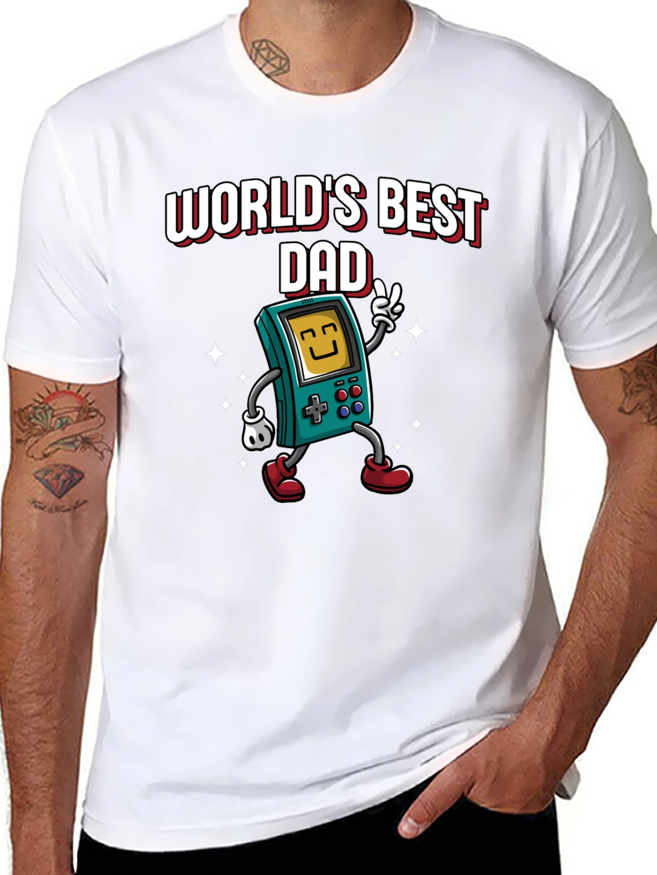 Worlds Best Dad Gamer T-Shirt