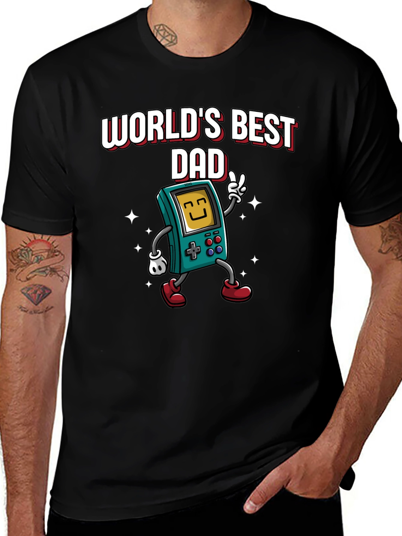 Worlds Best Dad Gamer T-Shirt