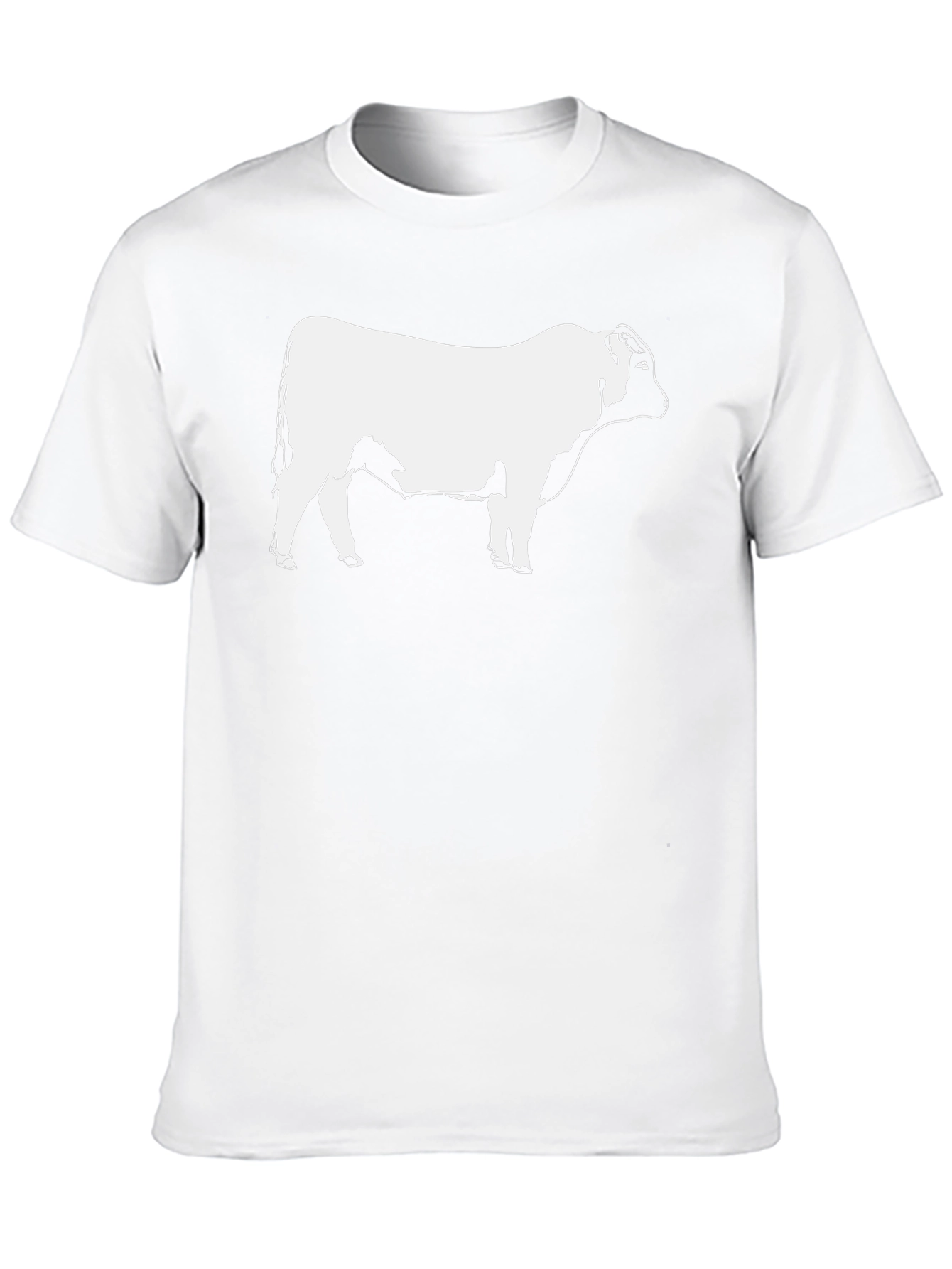 Bull Graphic T-Shirt - Black Short Sleeve Casual