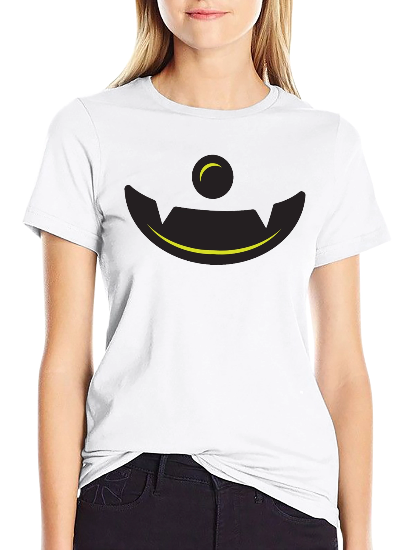 Mens Black Pumpkin Face Graphic Tee