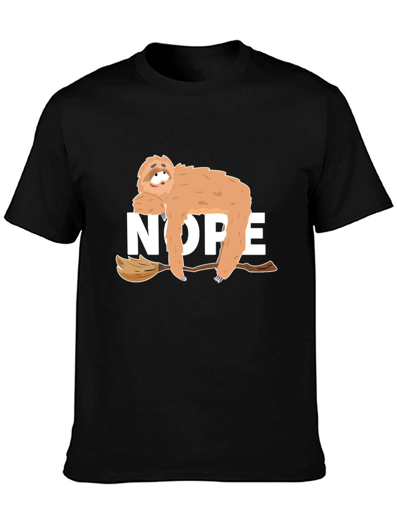Nope Sloth Graphic Tee - Relaxed Style