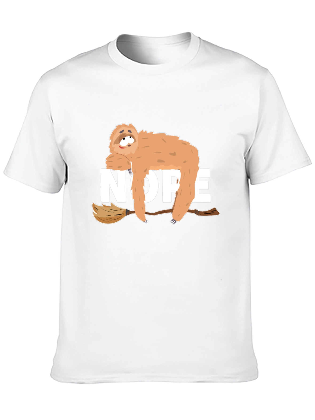 Nope Sloth Graphic Tee - Relaxed Style