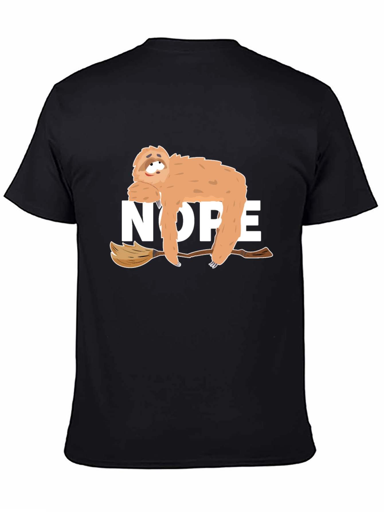Nope Sloth Graphic Tee - Relaxed Style