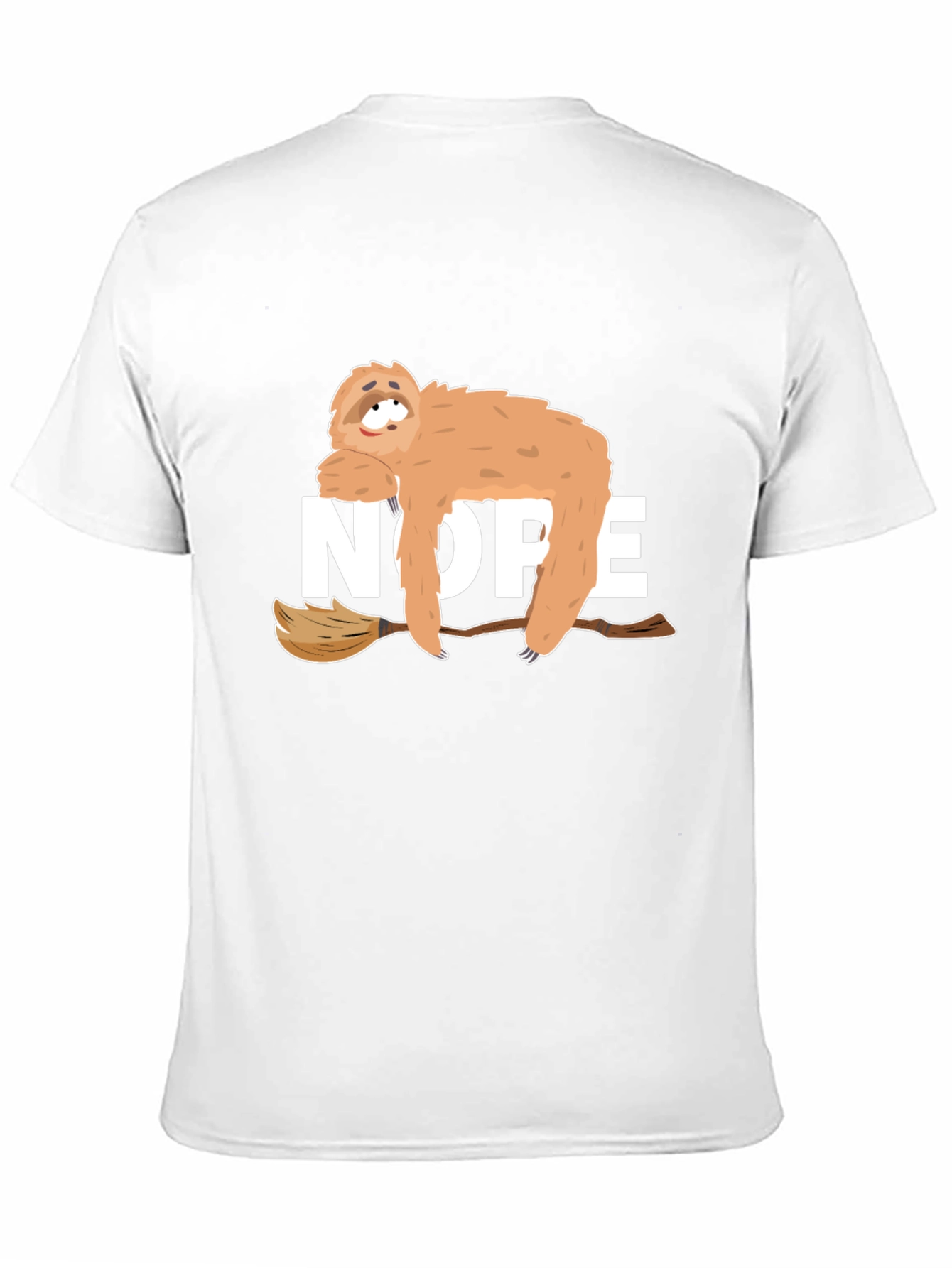 Nope Sloth Graphic Tee - Relaxed Style