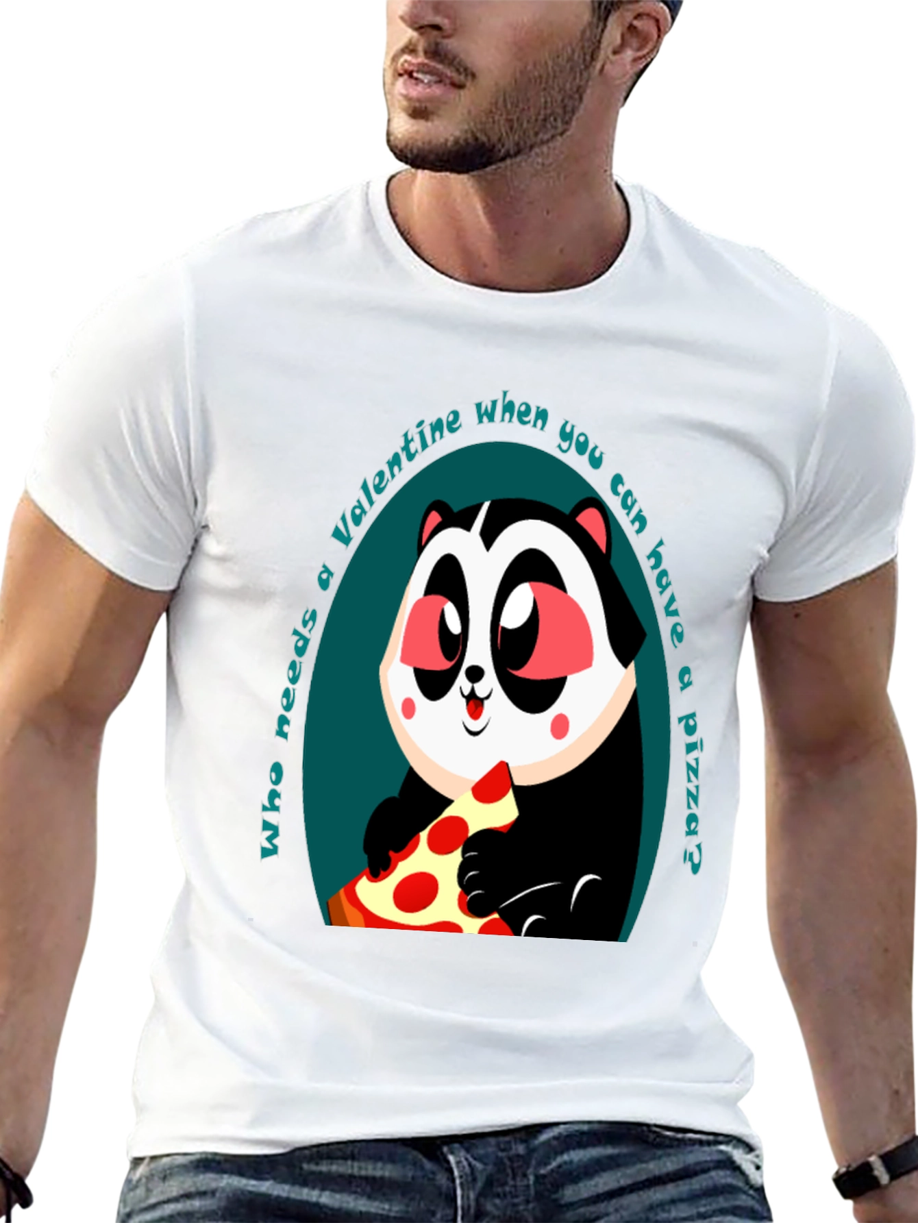 Funny Valentines Day Pizza T-Shirt