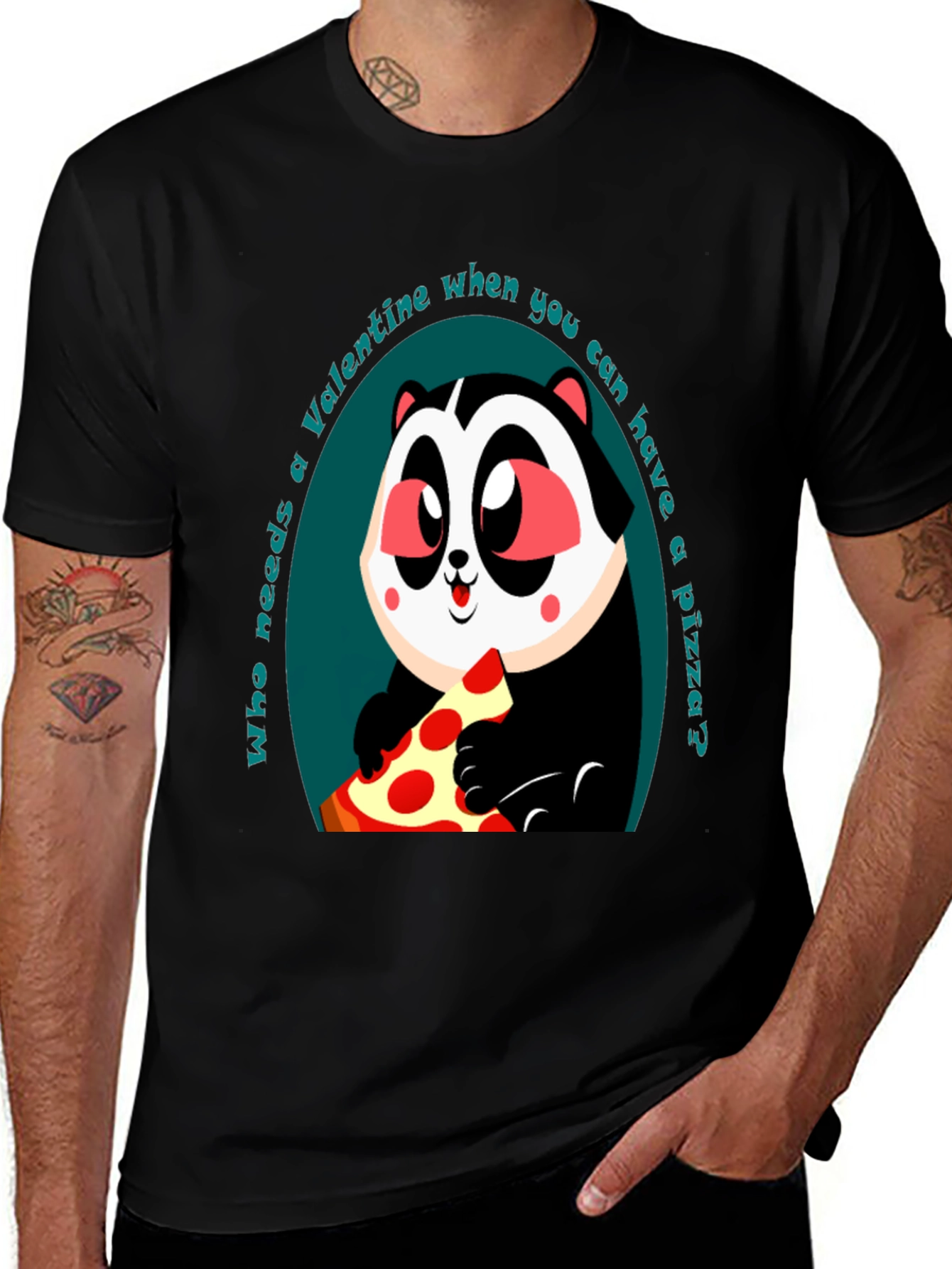 Funny Valentines Day Pizza T-Shirt