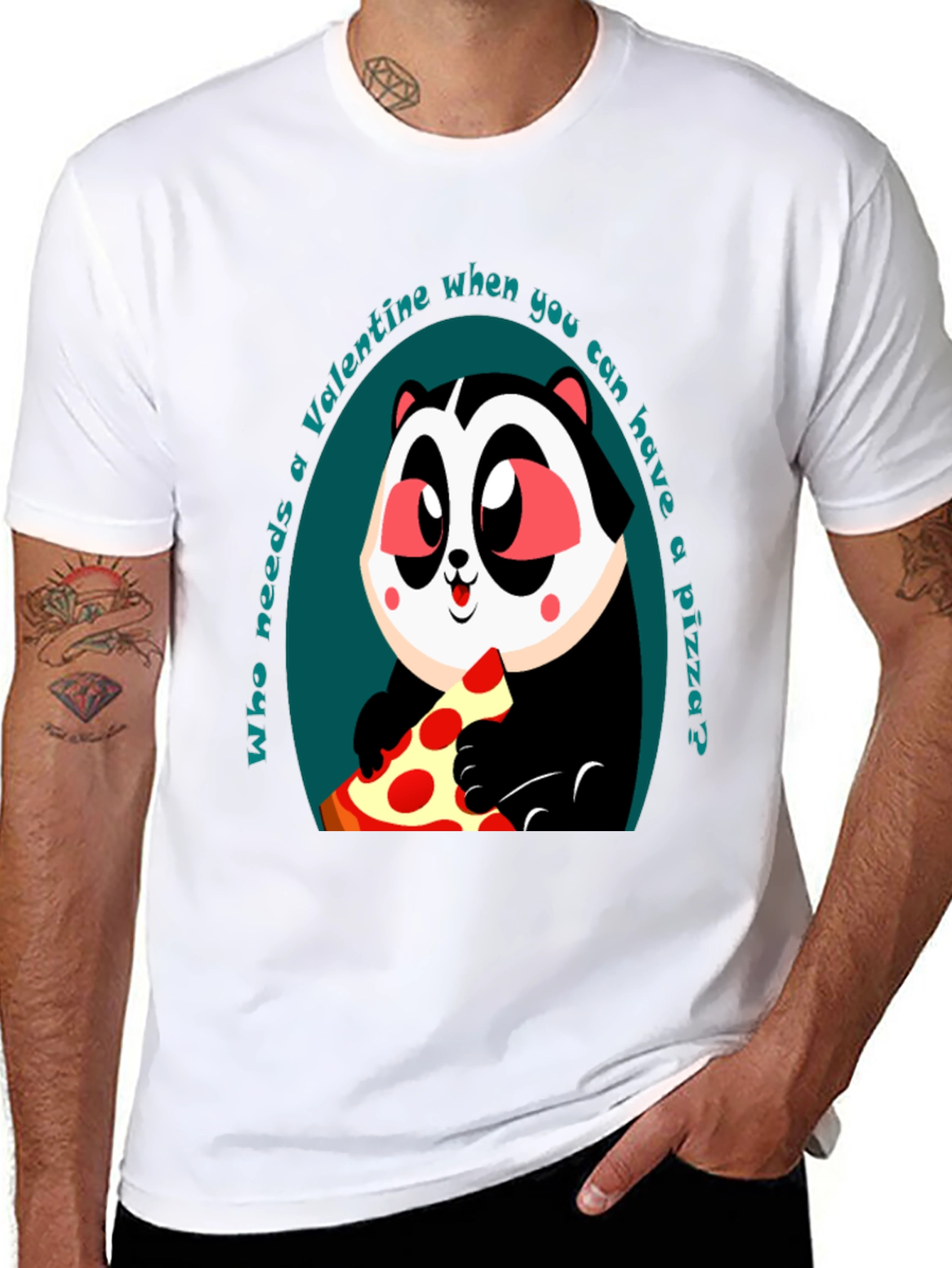 Funny Valentines Day Pizza T-Shirt