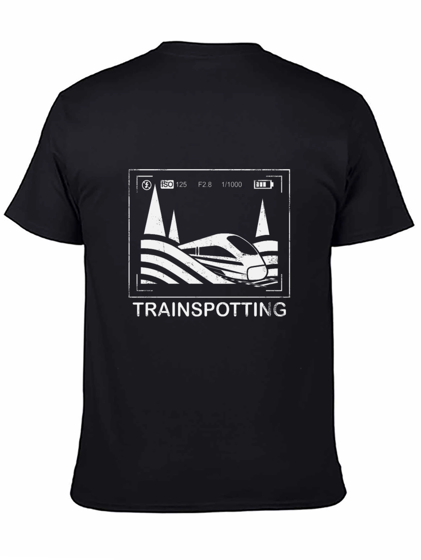 Trainspotting Graphic Tee - Camera Mode Train Design