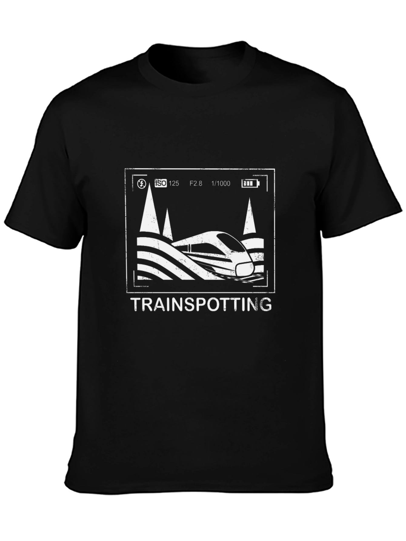 Trainspotting Graphic Tee - Camera Mode Train Design