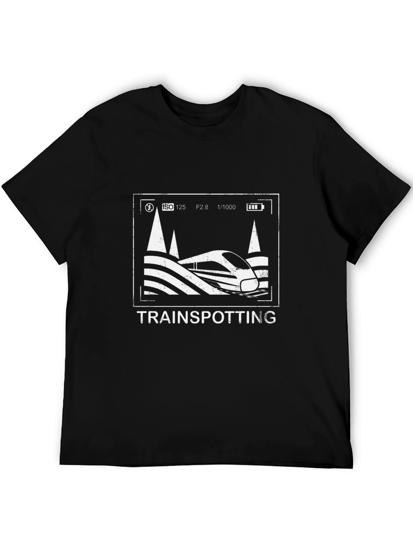 Trainspotting Graphic Tee - Camera Mode Train Design