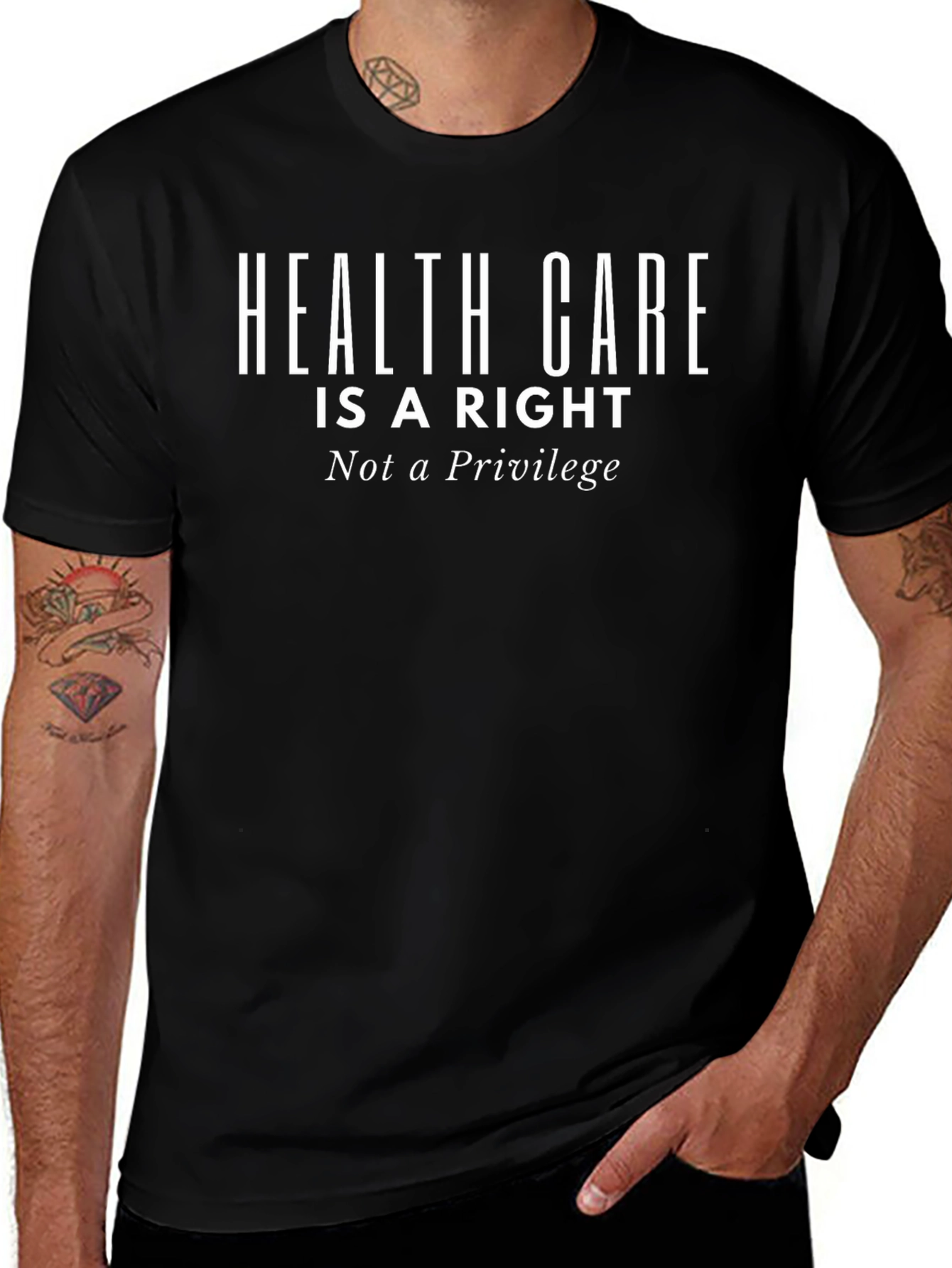 Health Care is a Right Tee - Black