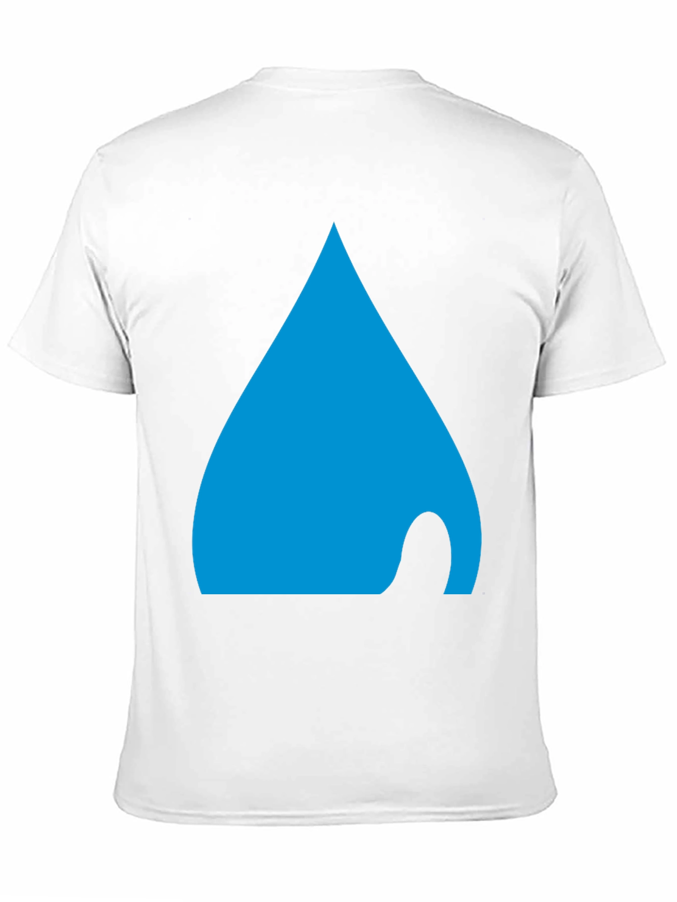 Mens Black T-Shirt with Abstract Blue Design
