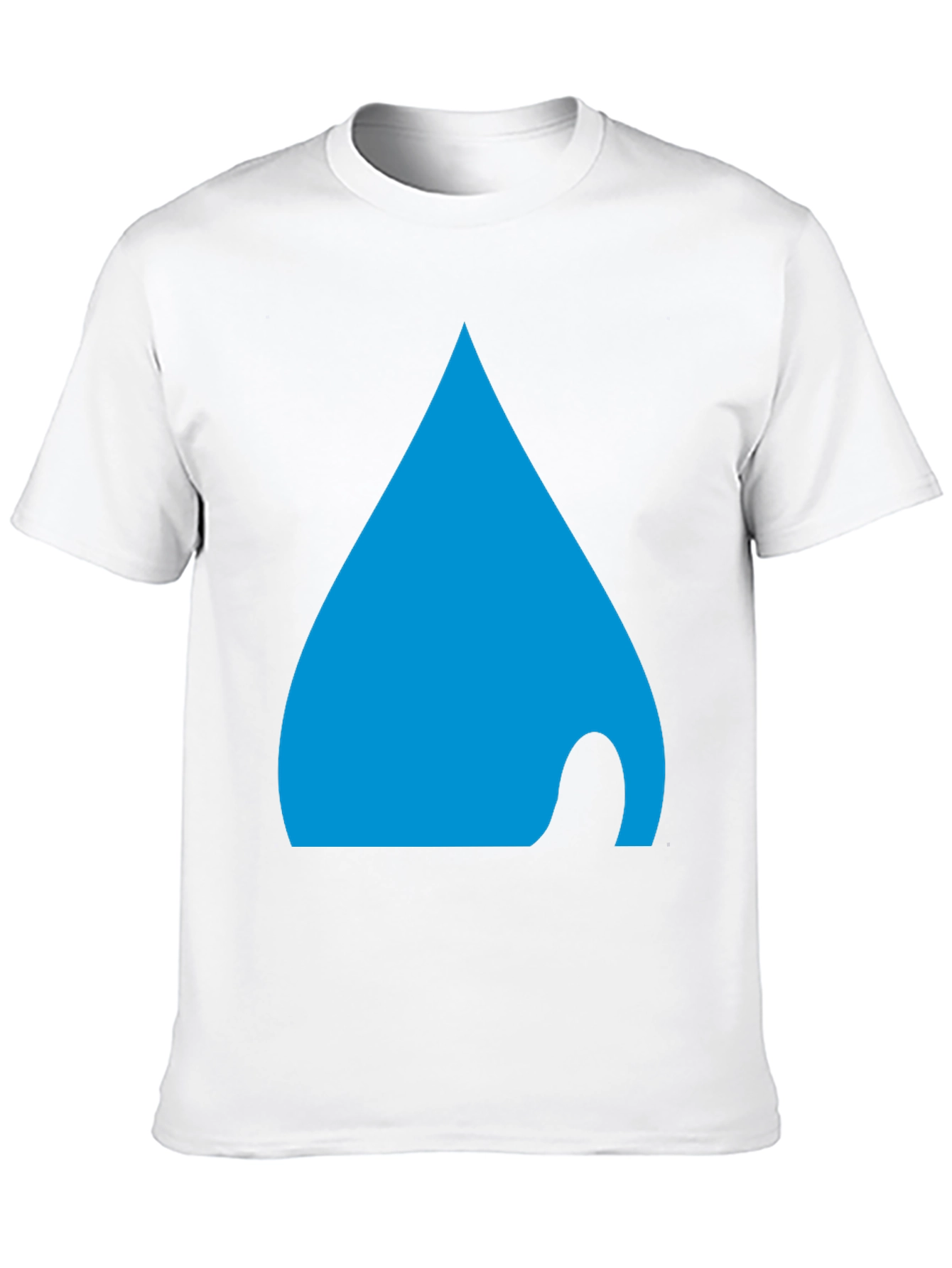 Mens Black T-Shirt with Abstract Blue Design