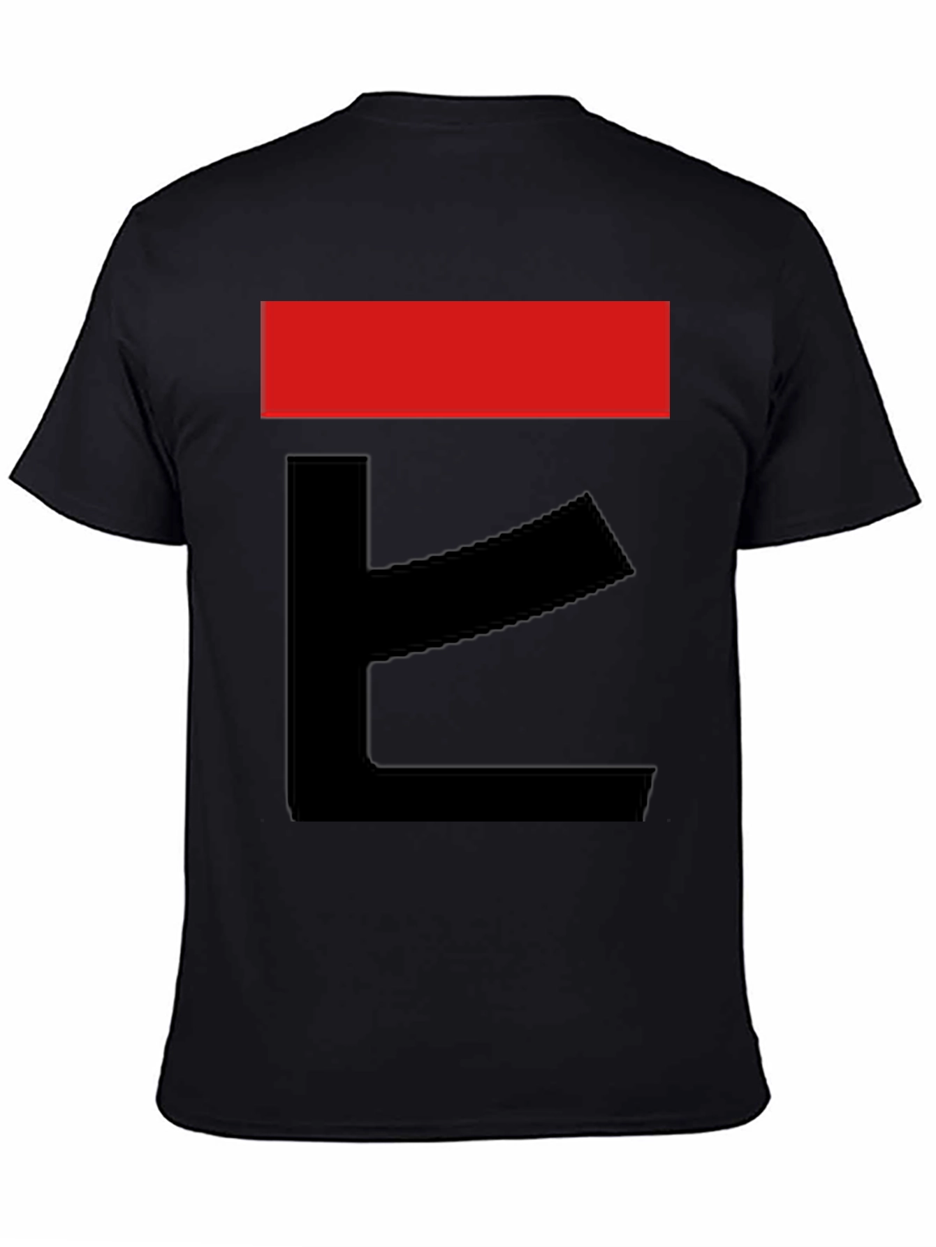 Abstract Graphic Tee - Bold Red & Black Design