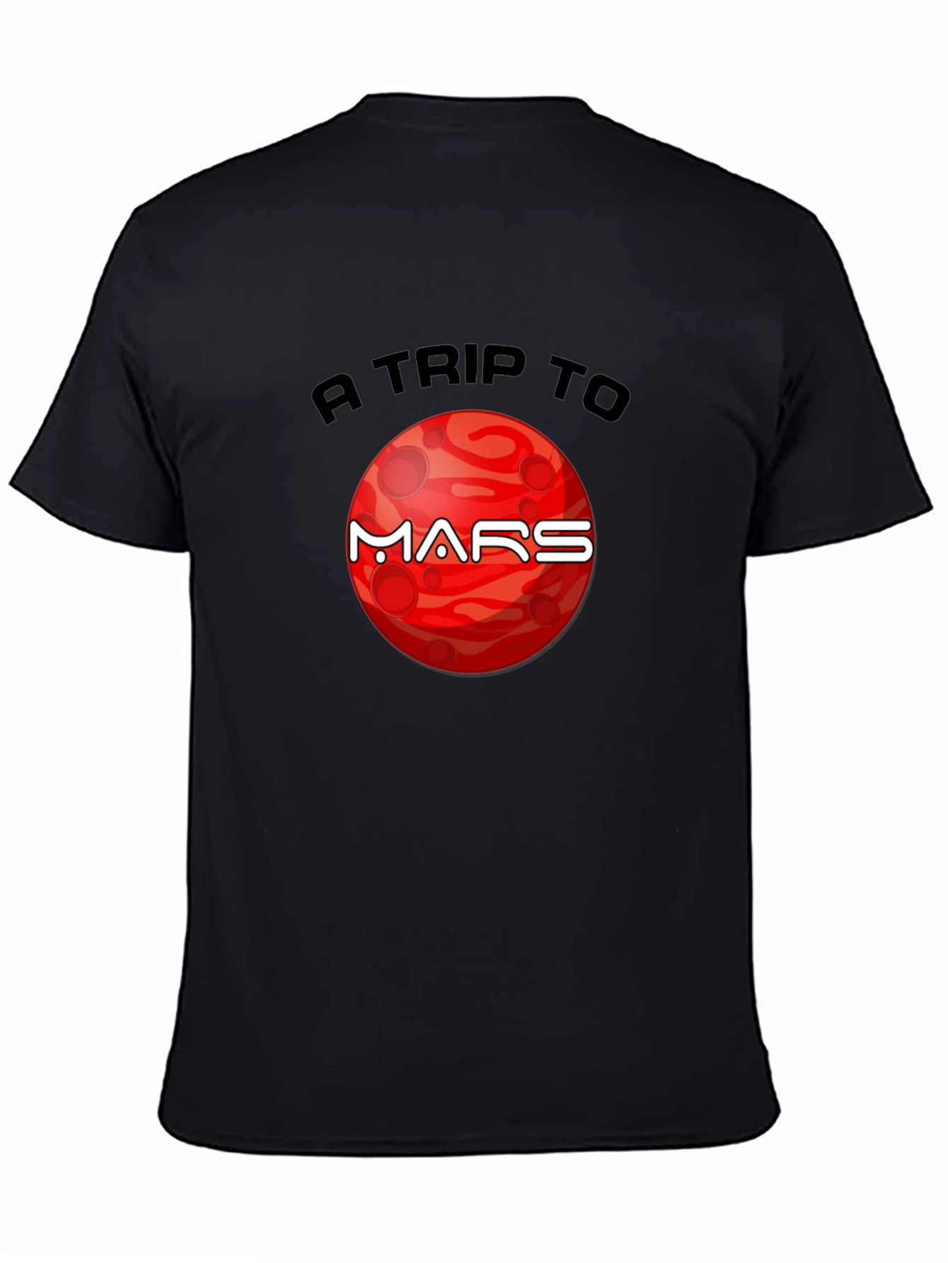 A Trip to Mars Graphic T-Shirt - Black