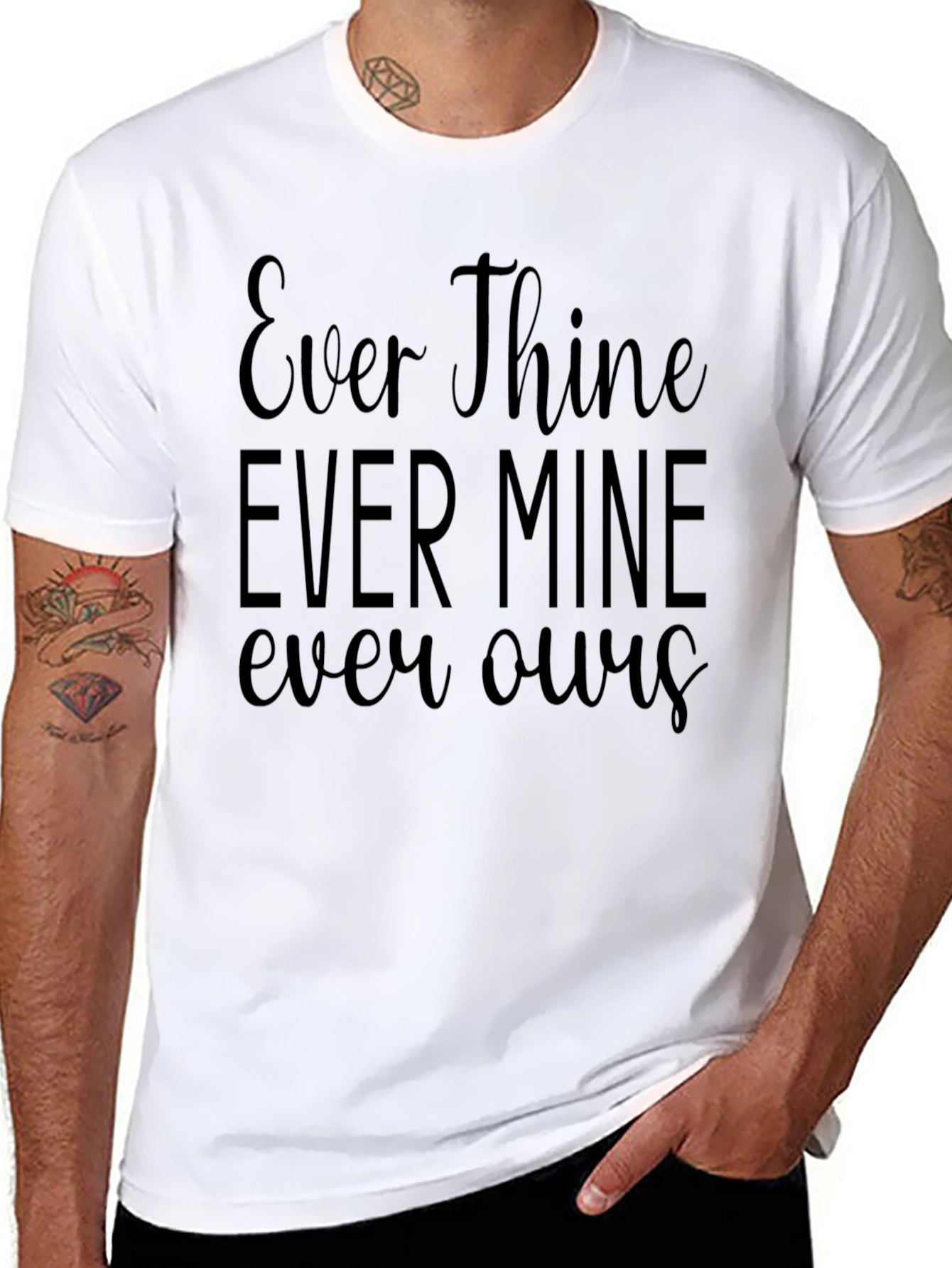 Ever Thine Ever Mine Ever Ours Black T-Shirt