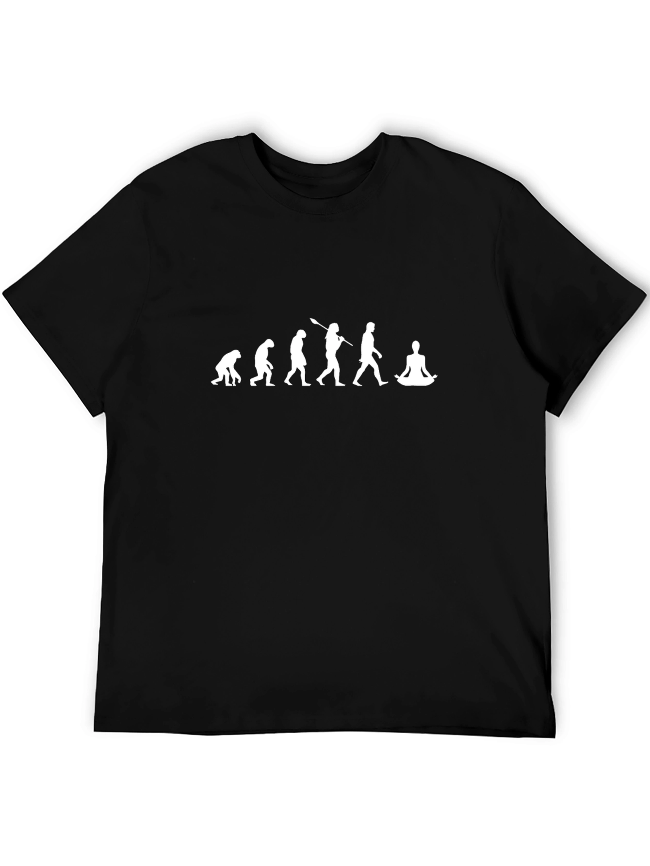 Evolution to Yoga Black Graphic Tee