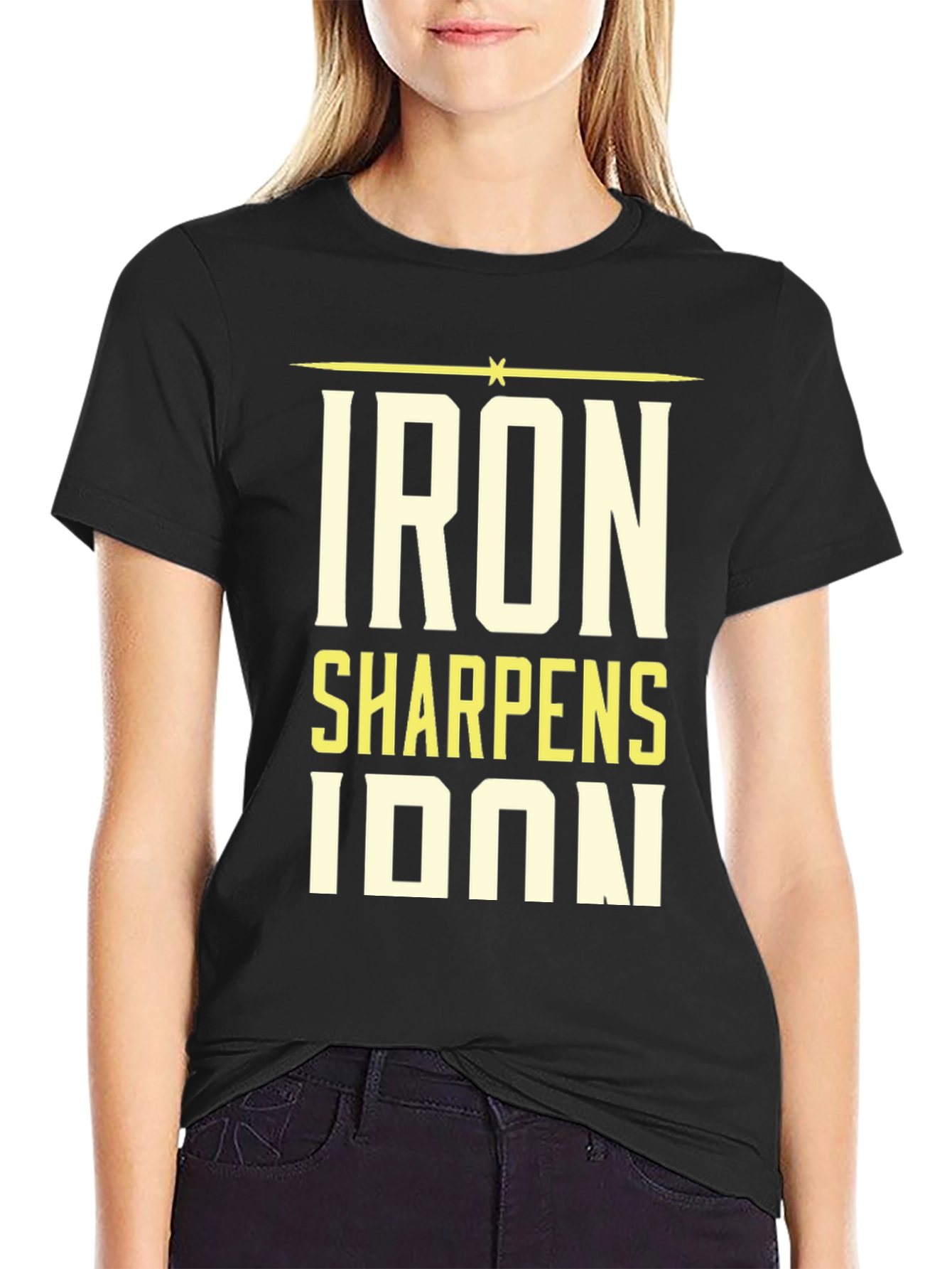 Iron Sharpens Iron Black T-Shirt