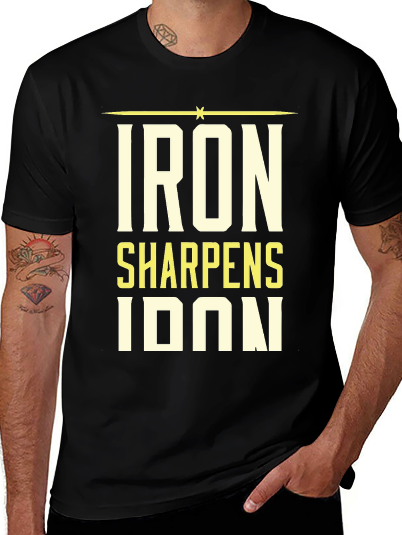 Iron Sharpens Iron Black T-Shirt