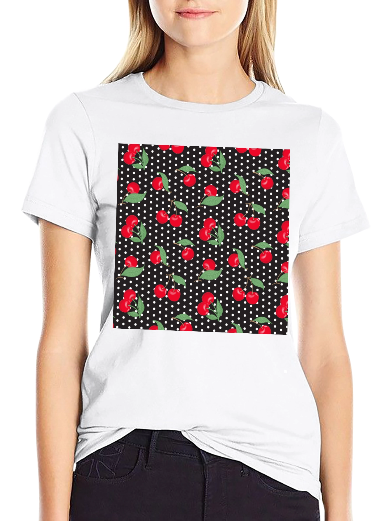 Cherry Polka Dot Tee