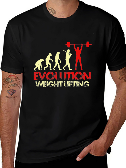 Evolution Weight Lifting Black T-Shirt