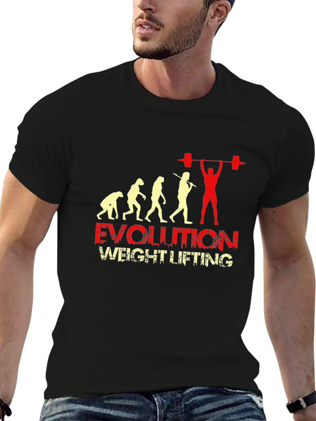 Evolution Weight Lifting Black T-Shirt