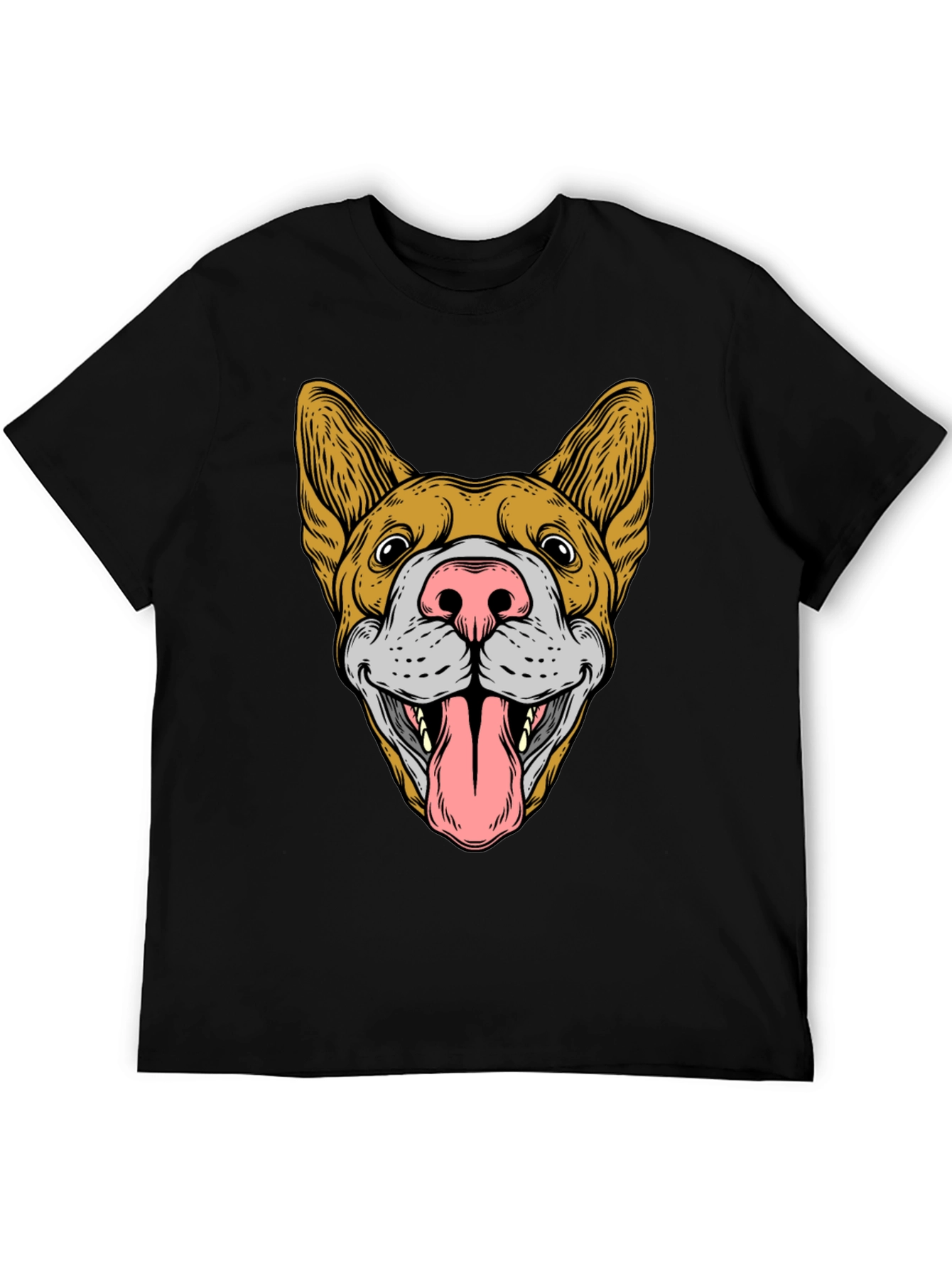 Dog Graphic Black T-Shirt