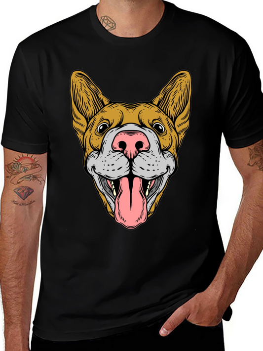Dog Graphic Black T-Shirt