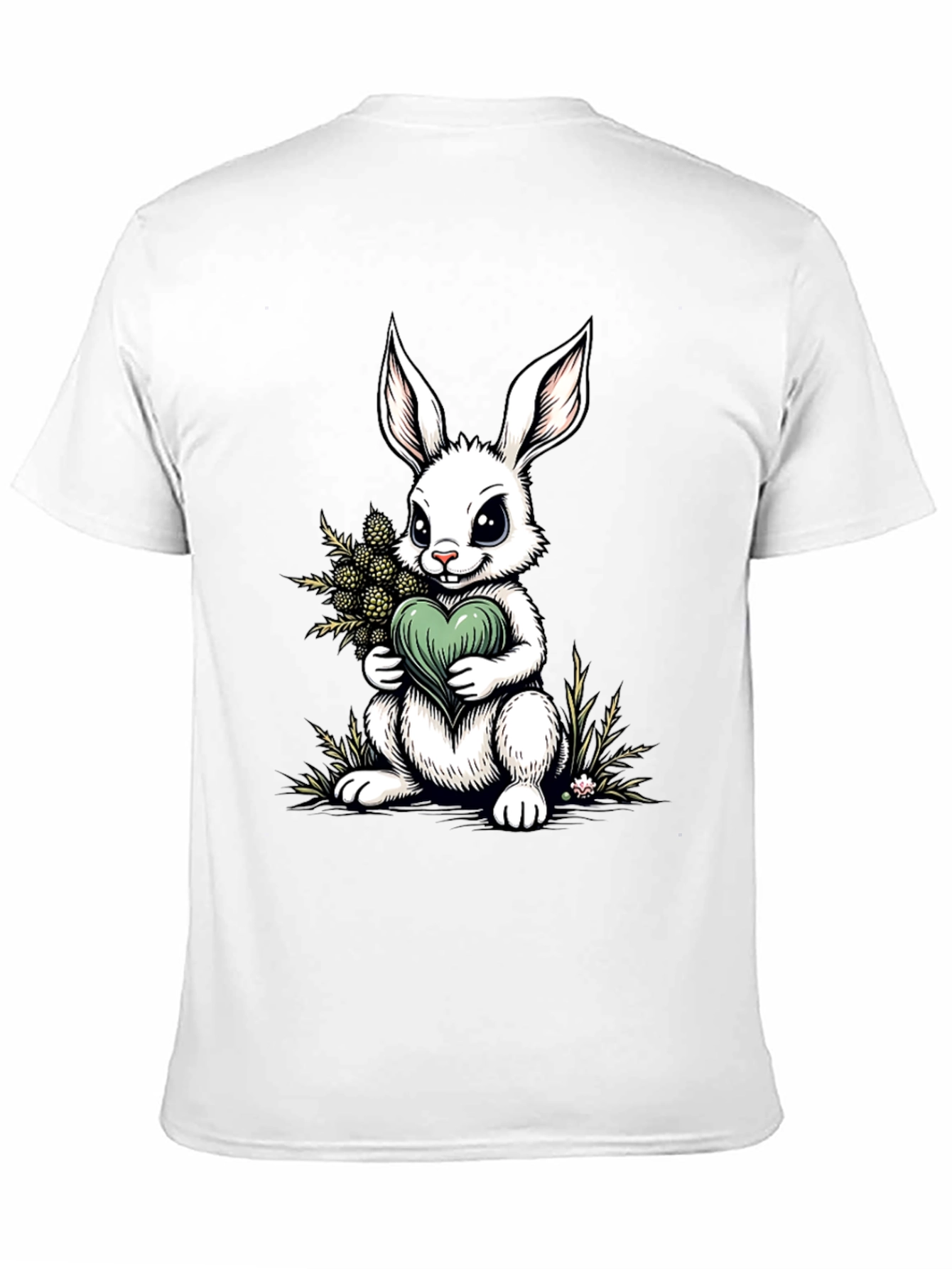 Bunny Heart Graphic Tee - Cute Rabbit Shirt