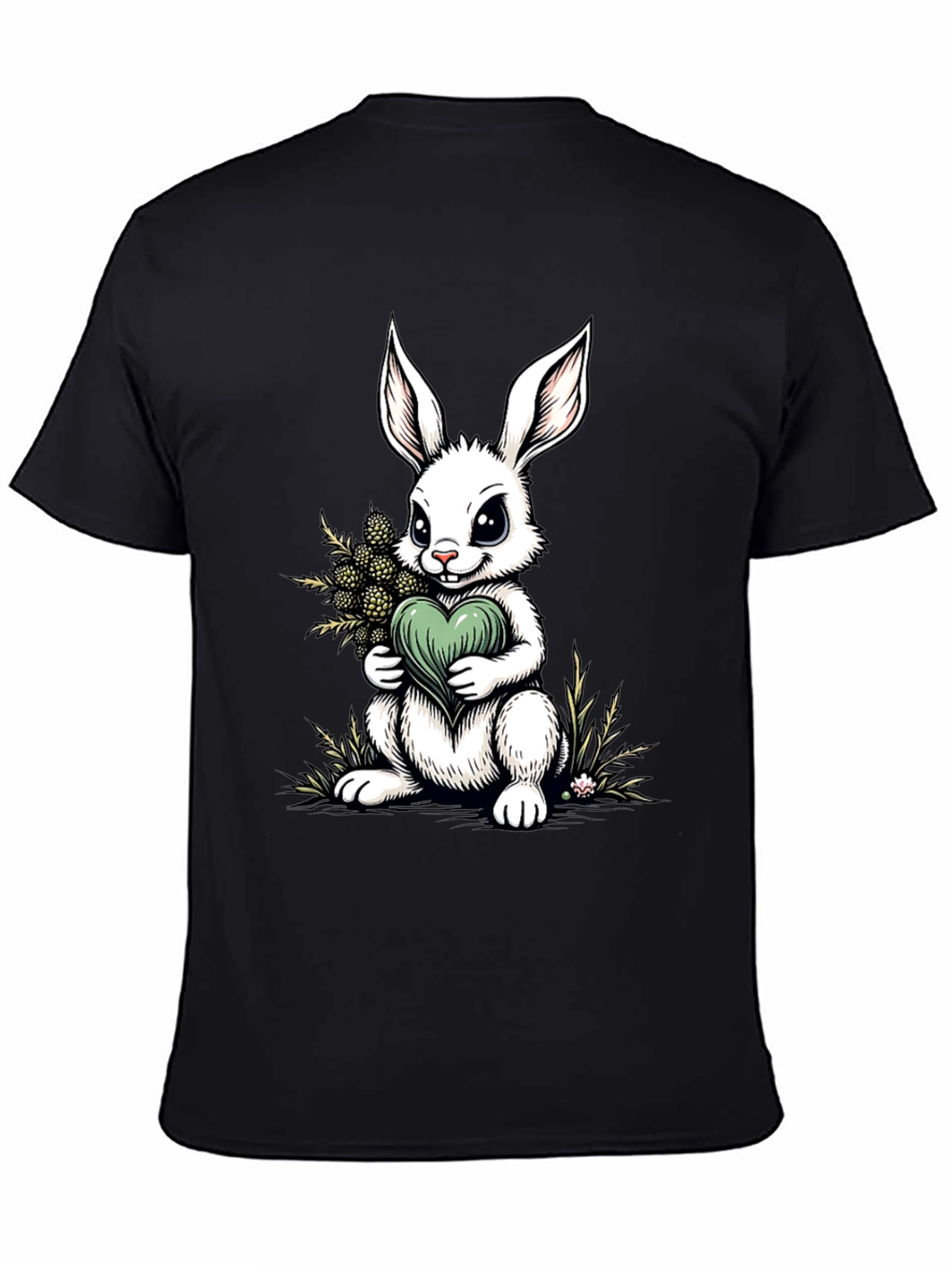 Bunny Heart Graphic Tee - Cute Rabbit Shirt