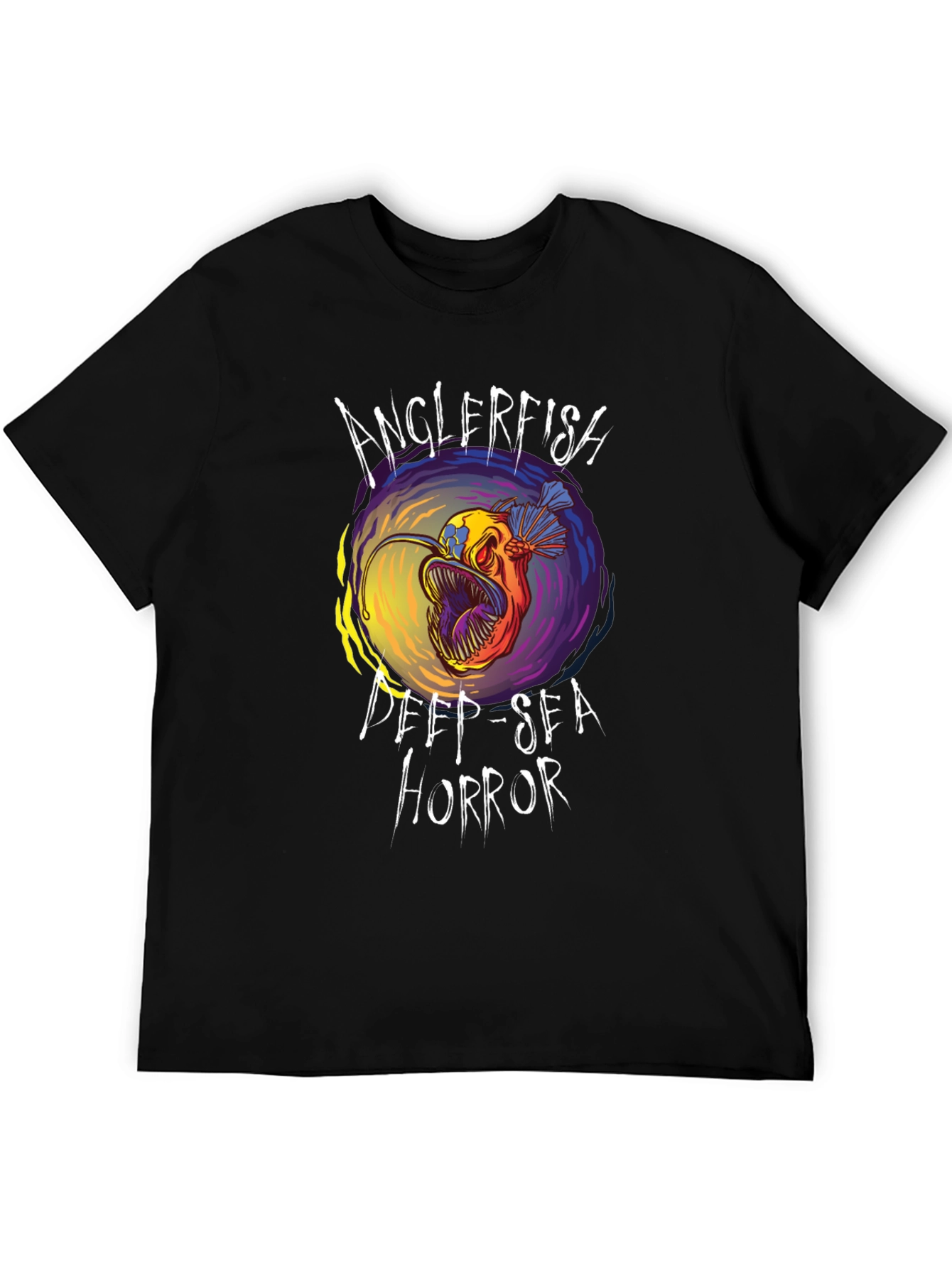 Anglerfish Deep-Sea Horror Graphic Tee