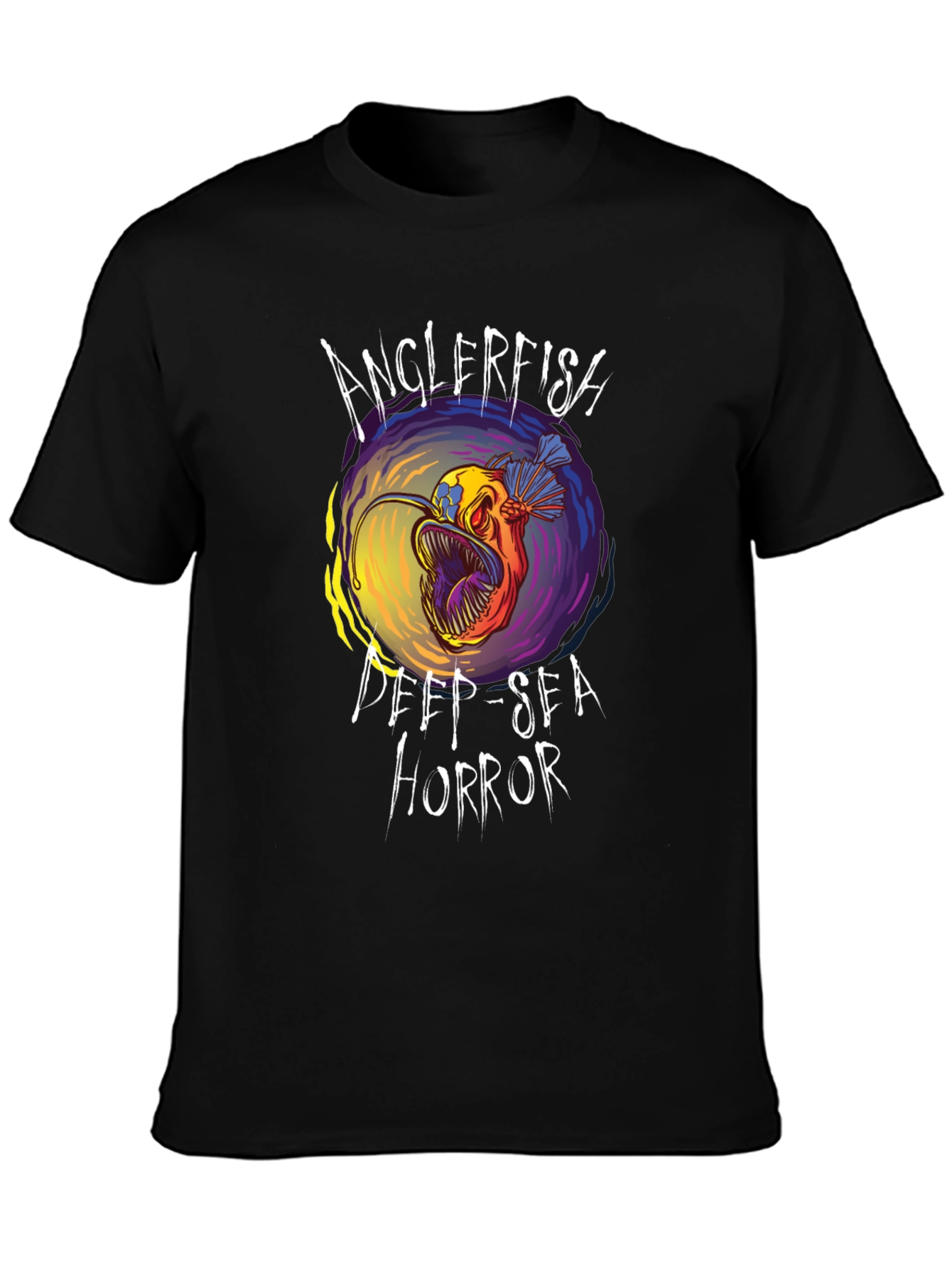 Anglerfish Deep-Sea Horror Graphic Tee