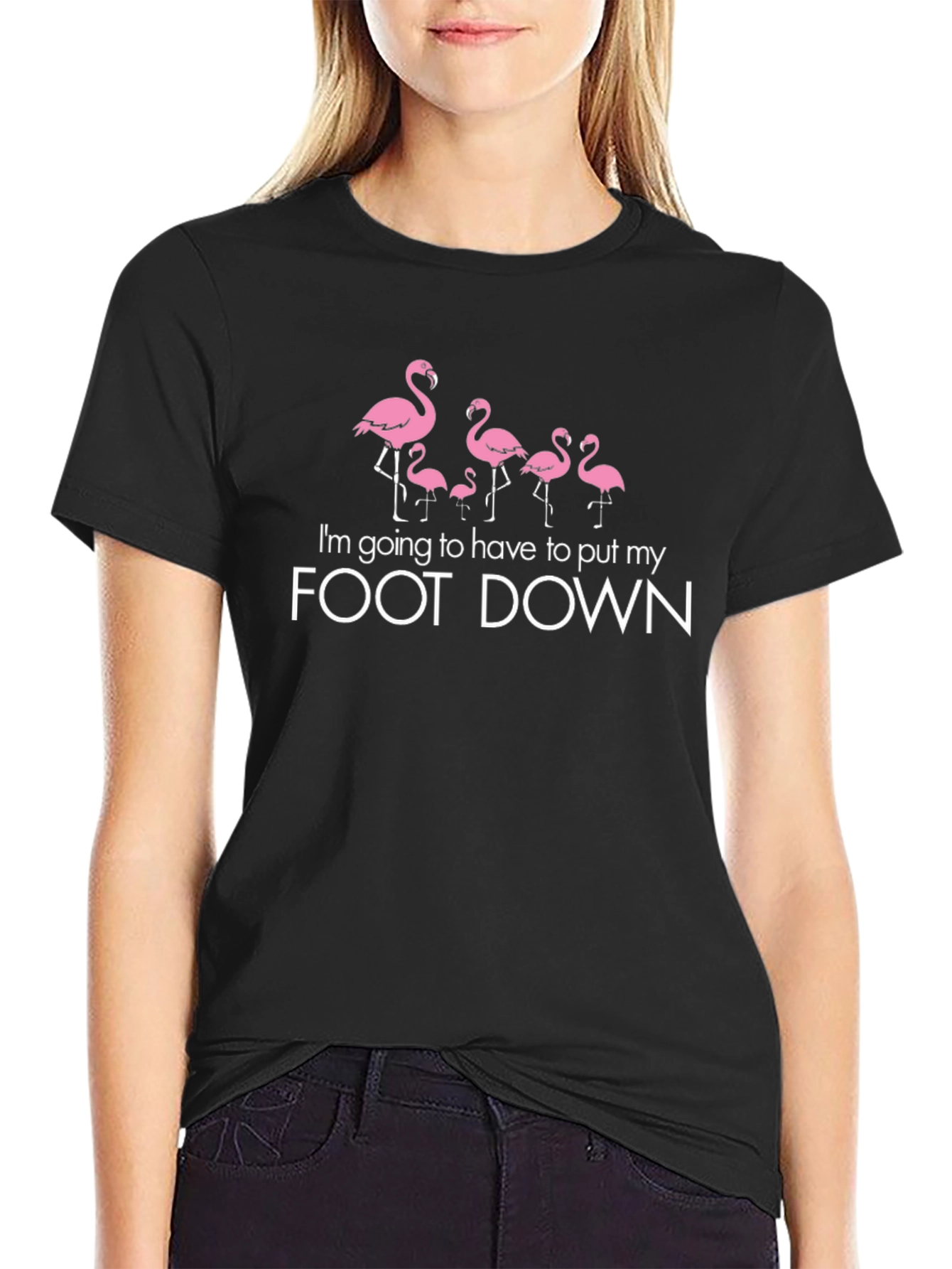 Flamingo Foot Down Graphic Tee
