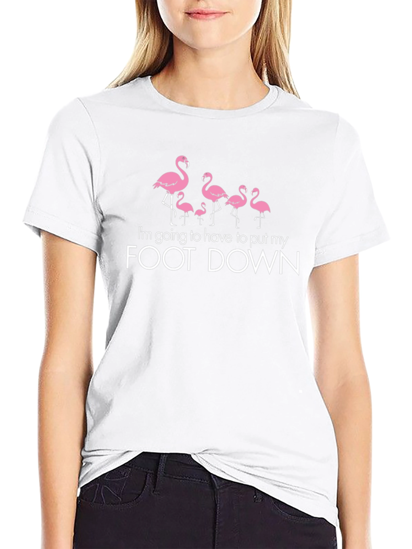 Flamingo Foot Down Graphic Tee
