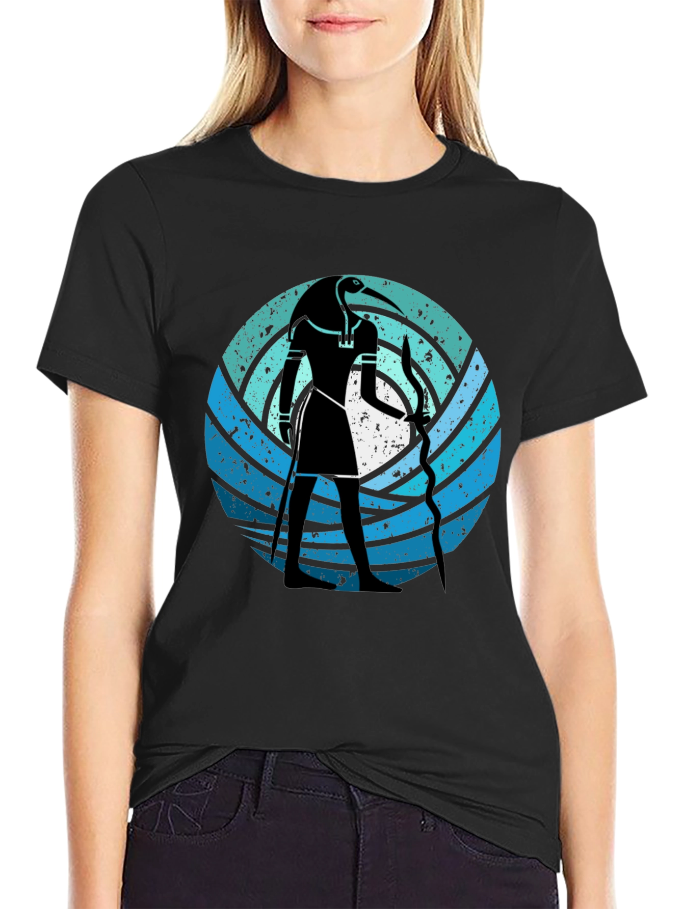 Thoth Graphic Tee - Egyptian God T-Shirt