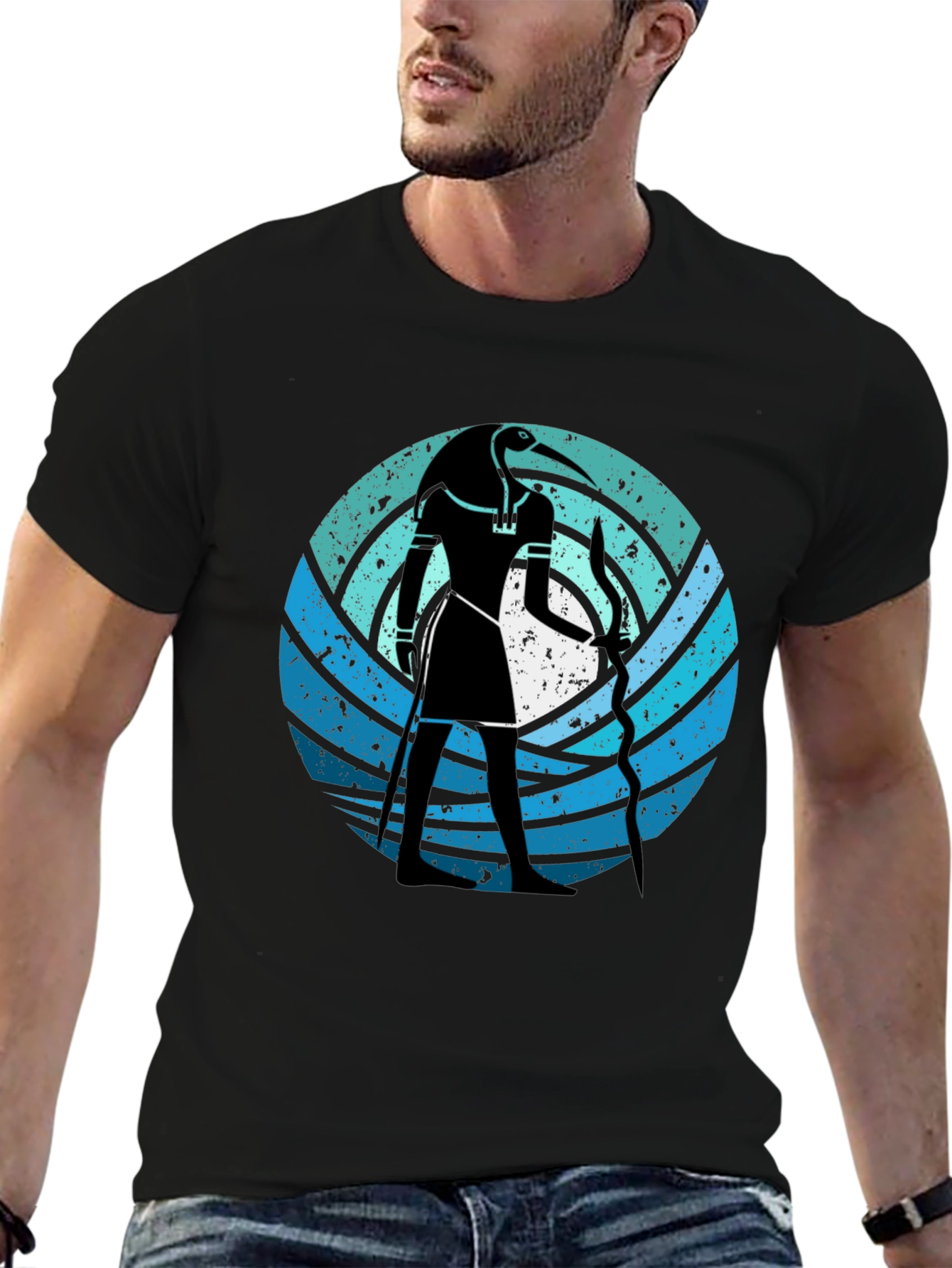 Thoth Graphic Tee - Egyptian God T-Shirt