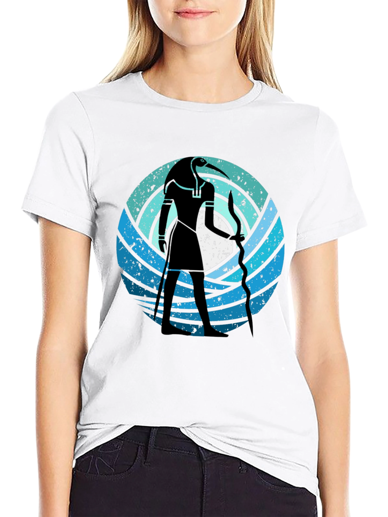 Thoth Graphic Tee - Egyptian God T-Shirt