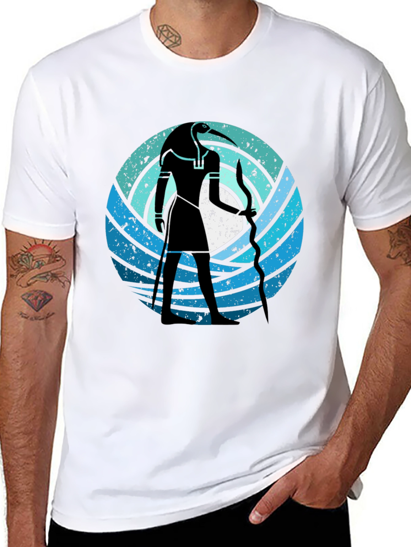 Thoth Graphic Tee - Egyptian God T-Shirt