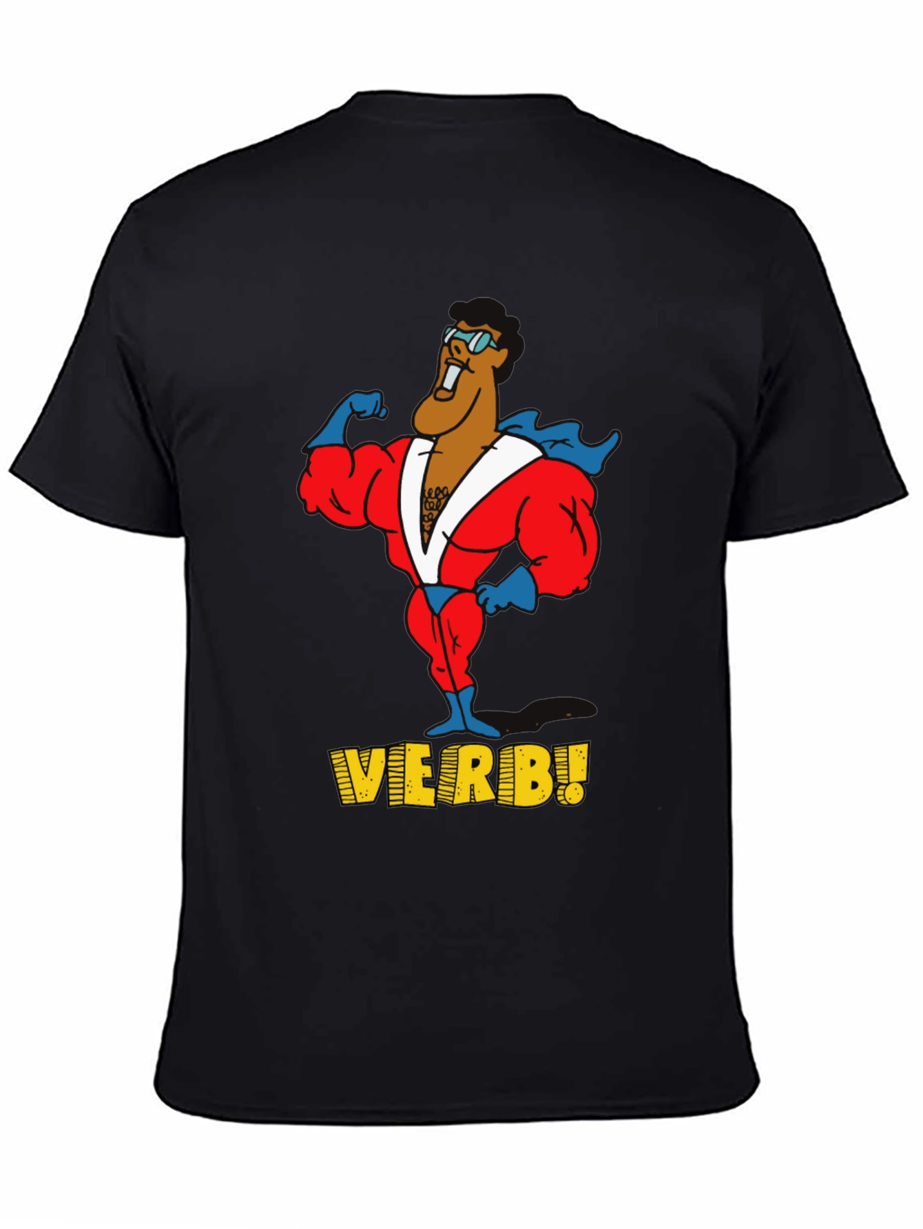 Verb! Graphic T-Shirt - Black Cotton Tee