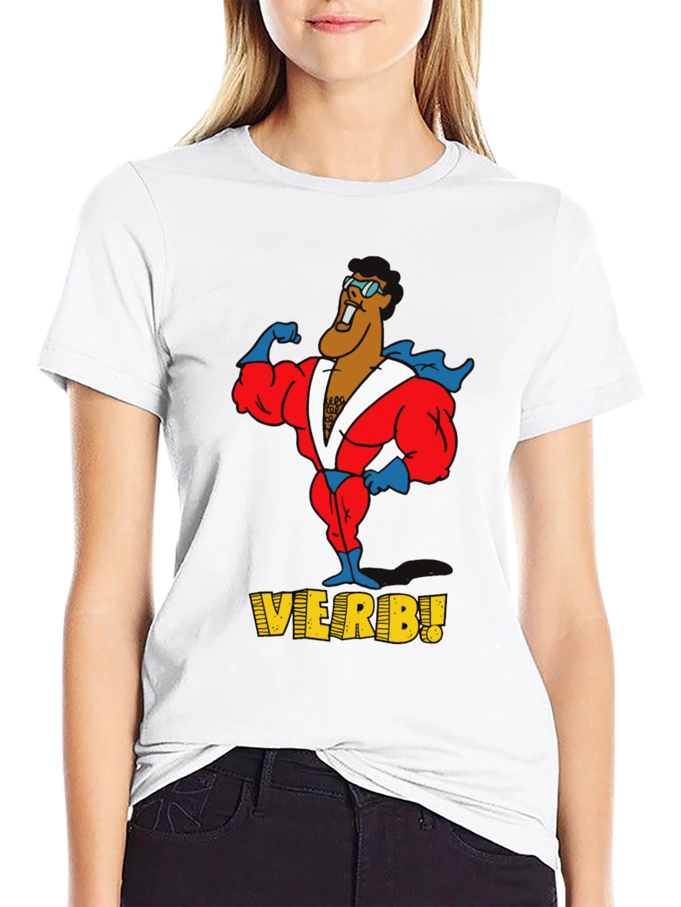 Verb! Graphic T-Shirt - Black Cotton Tee