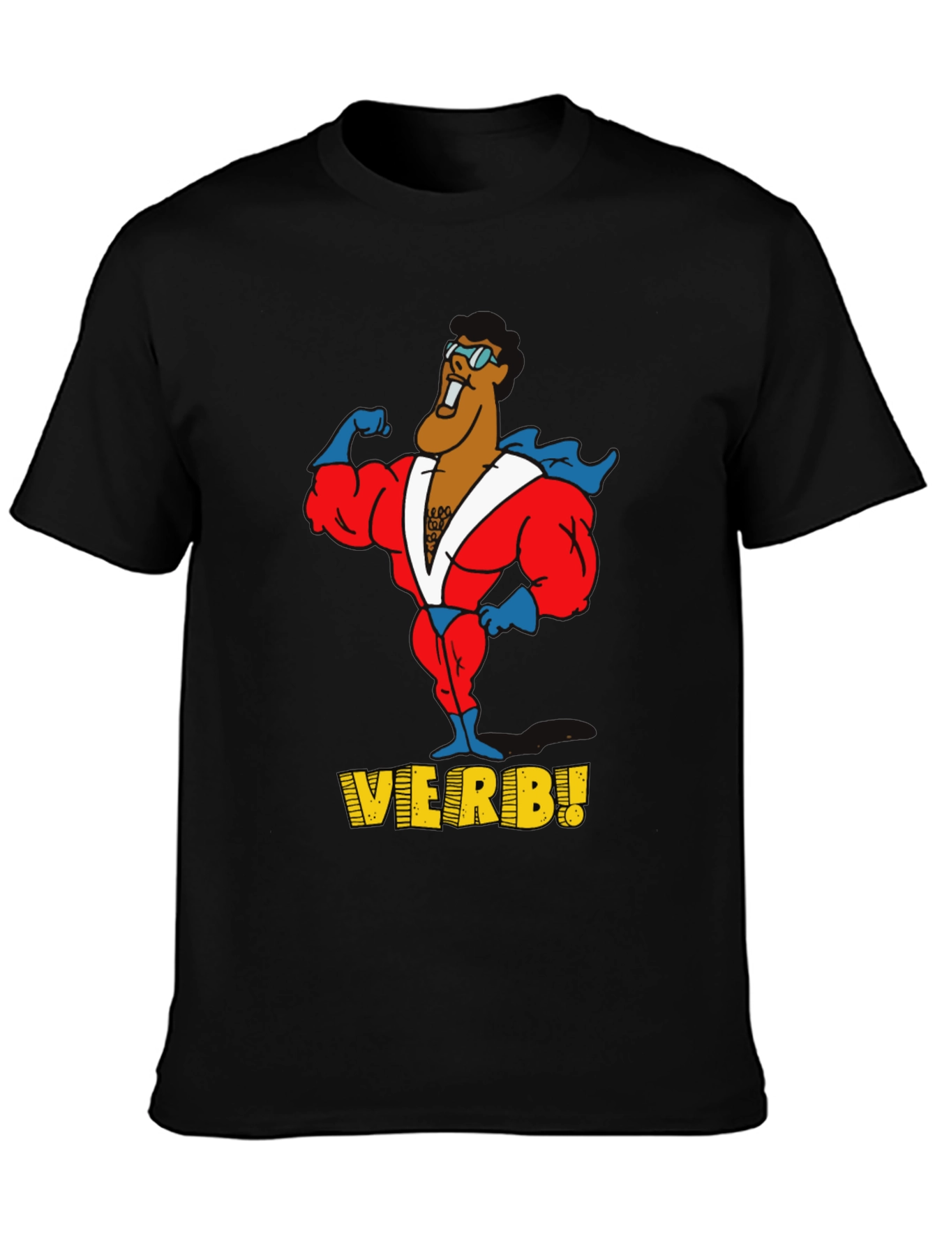 Verb! Graphic T-Shirt - Black Cotton Tee