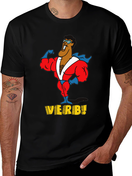 Verb! Graphic T-Shirt - Black Cotton Tee