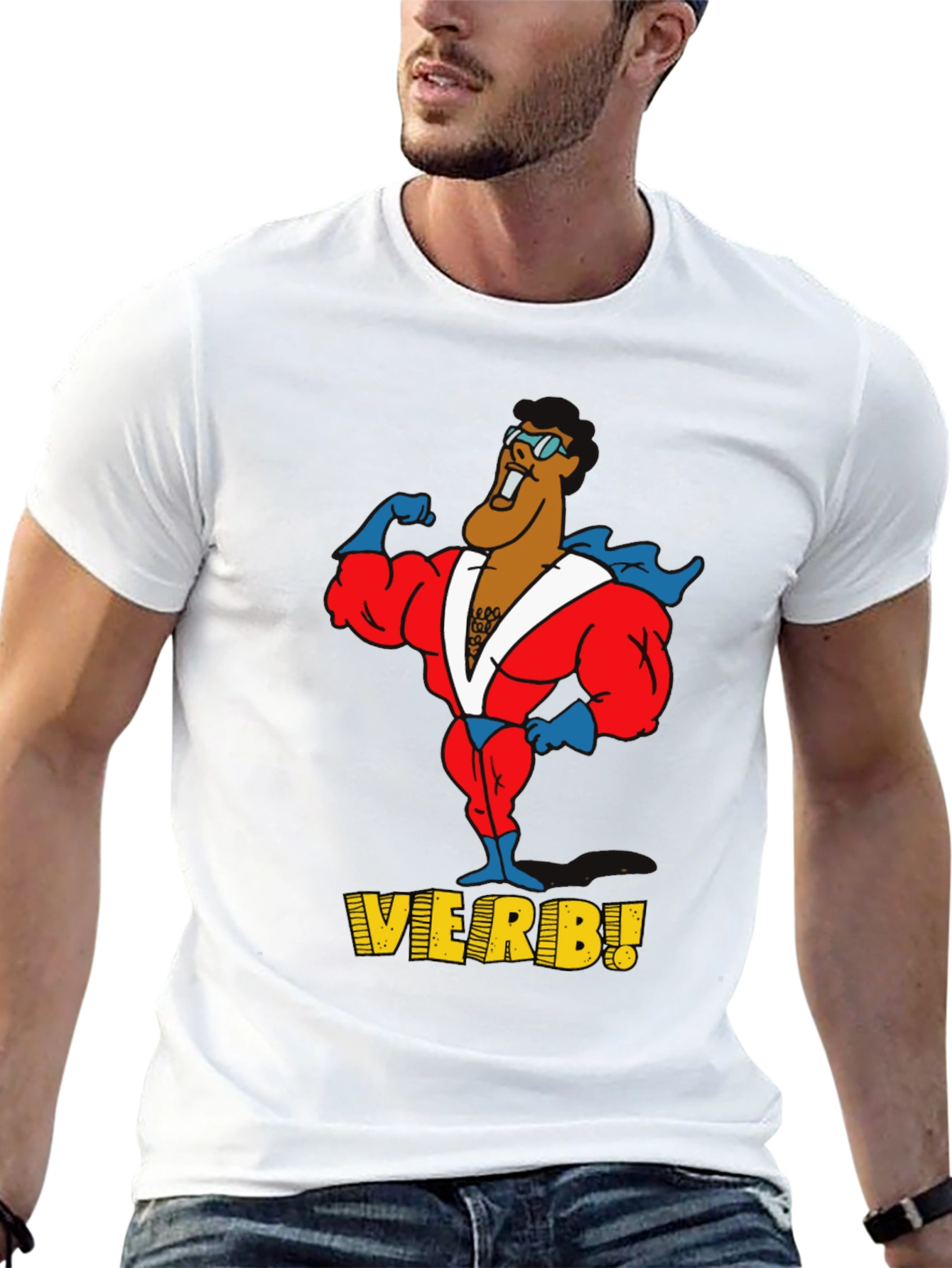 Verb! Graphic T-Shirt - Black Cotton Tee