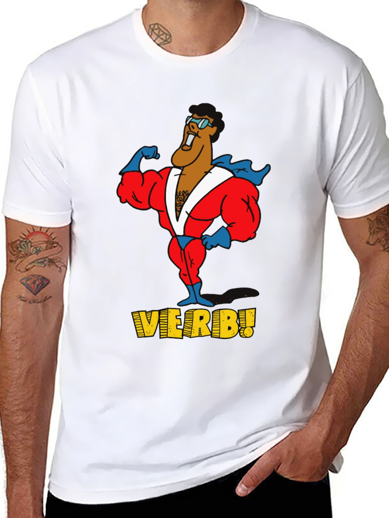 Verb! Graphic T-Shirt - Black Cotton Tee