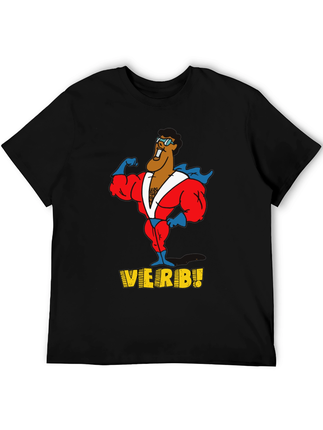 Verb! Graphic T-Shirt - Black Cotton Tee