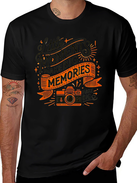 Moments Make Memories Graphic Tee - Black