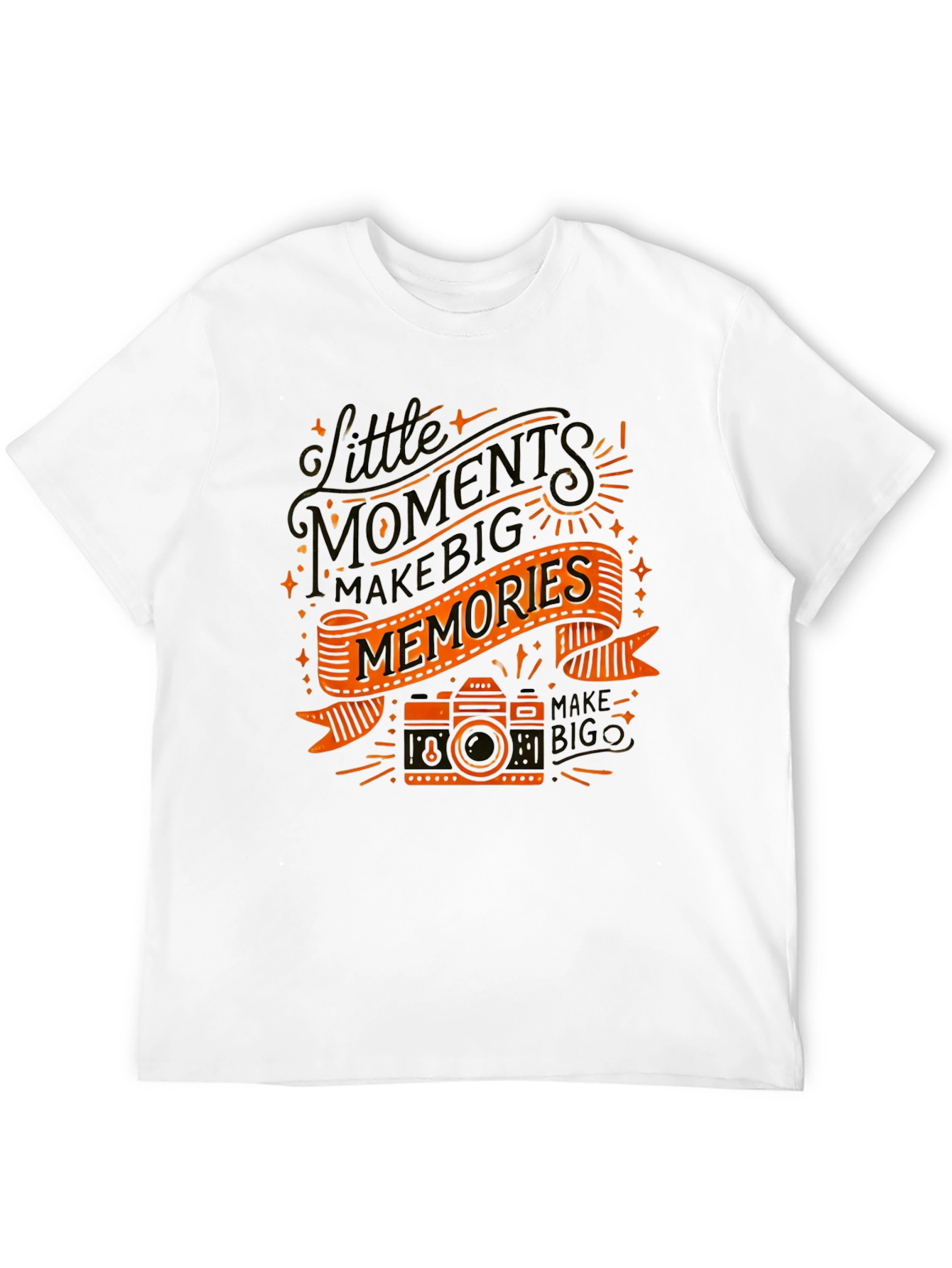 Moments Make Memories Graphic Tee - Black